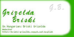 grizelda briski business card